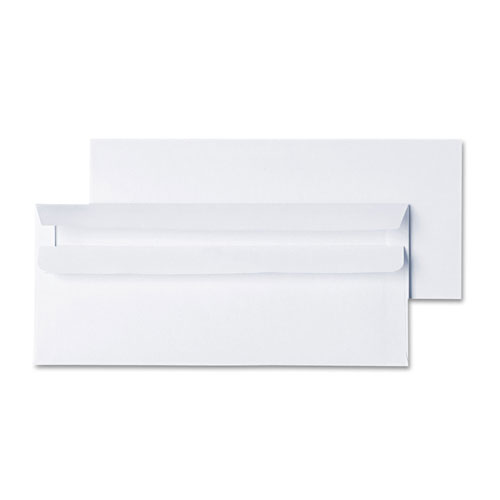 Universal Self-Seal Business Envelope, #10, Square Flap, Self-Adhesive Closure, 4.13 x 9.5, White, 500/Box