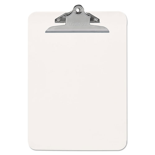 Universal Plastic Clipboard with High Capacity Clip, 1" Capacity, Holds 8 1/2 x 11, Clear