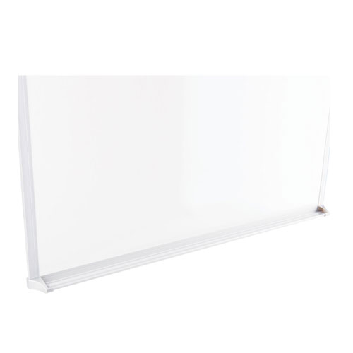 Universal Melamine Dry Erase Board with Aluminum Frame, 24 x 18, White Surface, Anodized Aluminum Frame