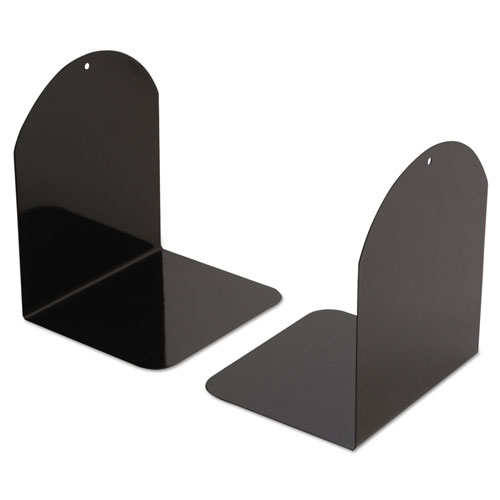 Universal Magnetic Bookends, 6 x 5 x 7, Metal, Black