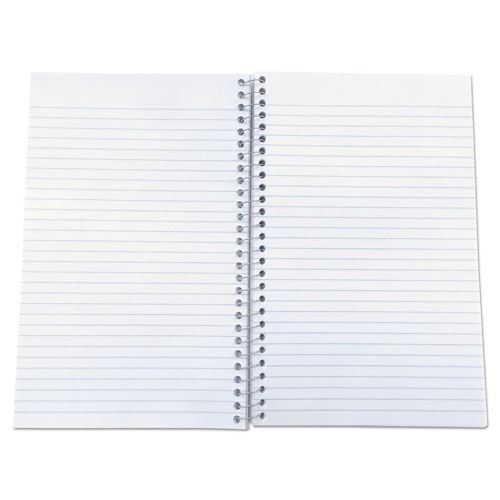 Universal Wirebound Notebook, 3-Subject, Medium/College Rule, Black Cover, (120) 9.5 x 6 Sheets
