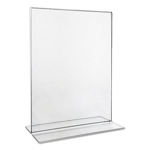 Universal Clear 2-Sided T-Style Freestanding Frame, 8.5 x 11, 2/Pack