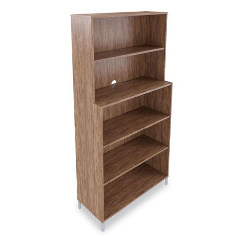 Union & Scale™ Essentials Laminate Bookcase, Five-Shelf, 35.8 x 14.9 x 72, Espresso