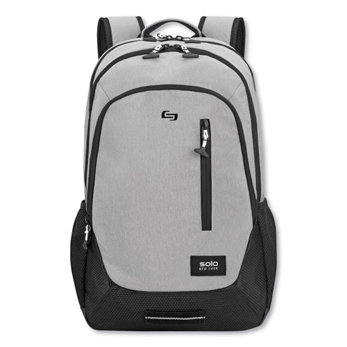 Solo Region Backpack, For 15.6" Laptops, 13 x 5 x 19, Light Gray