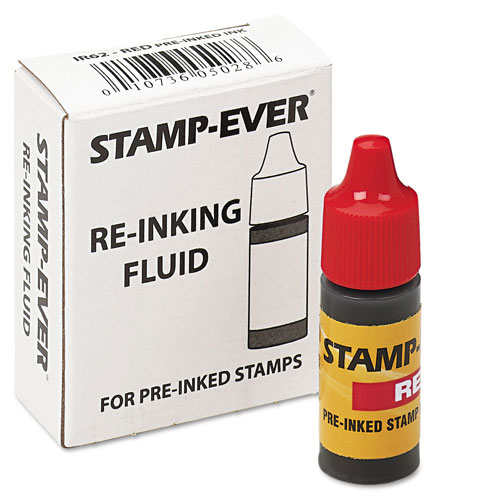 U.S. Stamp & Sign Refill Ink for Clik! & Universal Stamps, 7ml-Bottle, Red
