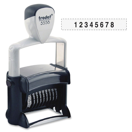 U.S. Stamp & Sign Professional Numberer, Self-Inking, Type Size 2, Eight Digits, Black