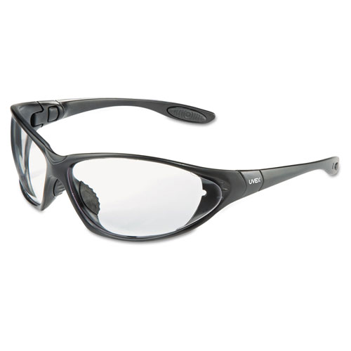 Uvex Safety Seismic Sealed Eyewear, Clear Uvextra AF Lens, Black Frame