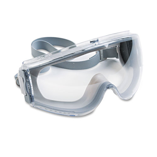Uvex Safety Stealth Antifog, Antiscratch, Antistatic Goggles, Clear Lens, Gray Frame