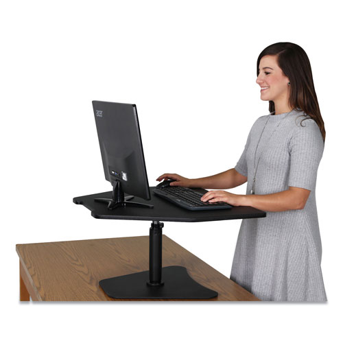 Victor High Rise Adjustable Stand-Up Desk, 28w x 23d x 16.75h, Black