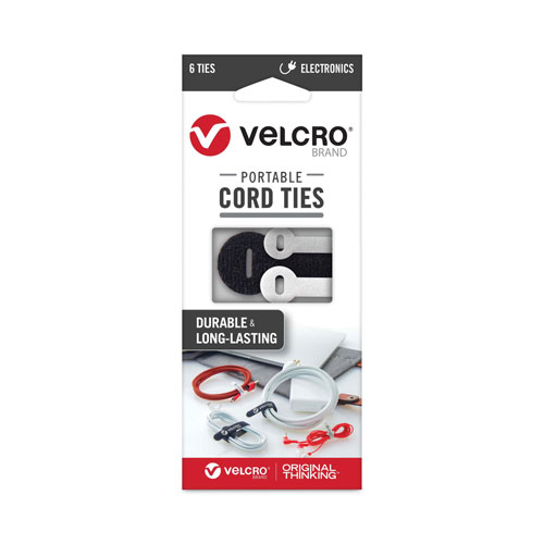 Velcro Portable Cord Ties, (2) 3