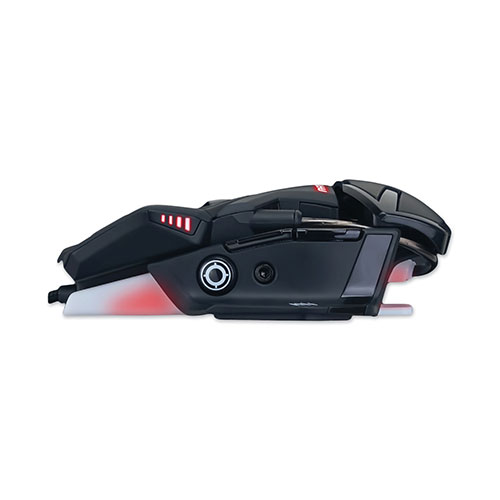 Verbatim Authentic R.A.T. 4+ Optical Gaming Mouse, USB 2.0, Left/Right Hand Use, Black
