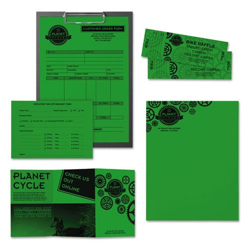 Astrobrights Color Paper, 24 lb, 8.5 x 11, Gamma Green, 500/Ream