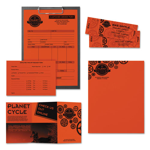 Astrobrights Color Paper, 24 lb, 8.5 x 11, Orbit Orange, 500/Ream