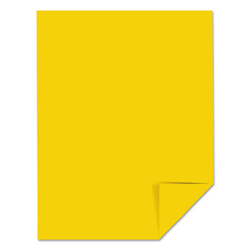 ASTROBRIGHTS Color Cardstock, 65 lb., 8.5 in. x 11 in., Yellow