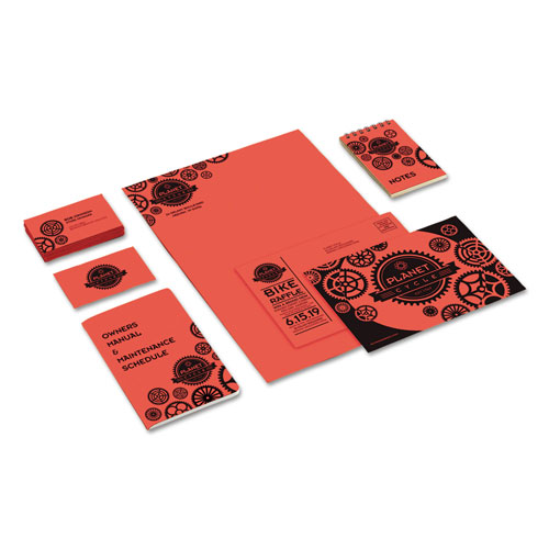 Astrobrights Color Cardstock, 65 lb, 8.5 x 11, Rocket Red, 250/Pack