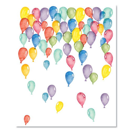 Astrodesigns® Pre-Printed Paper, 28 lb, 8.5 x 11, Balloons, 100/Pack