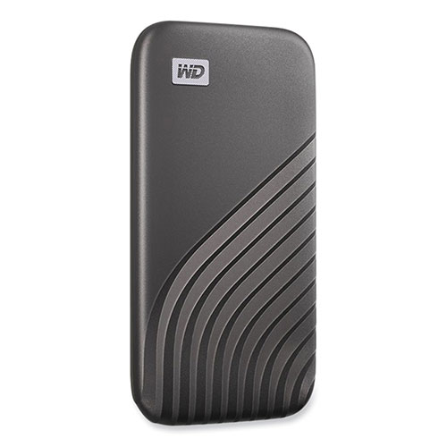 Western Digital MY PASSPORT External Solid State Drive, 500 GB, USB 3.2, Gray