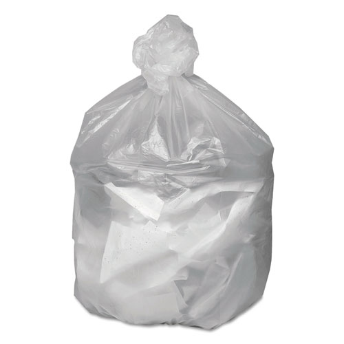 Webster High Density Waste Can Liners, 55-60gal, 12 Microns, 38x58, Natural, 200/Carton