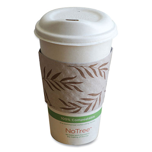World Centric Hot Cup Sleeves, Fits 8 oz Cups, Natural, 1,000/Carton