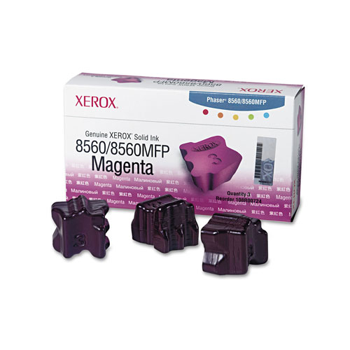 Xerox 108R00724 Solid Ink Stick, 3400 Page-Yield, Magenta, 3/Box