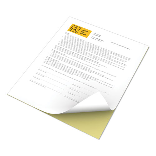 Xerox Revolution Digital Carbonless Paper, 2-Part, 8.5 x 11, Canary/White, 5, 000/Carton