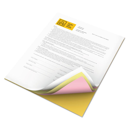 Xerox Vitality Multipurpose Carbonless 4-Part Paper, 8.5 x 11, Canary/Goldenrod/Pink/White, 5, 000/Carton