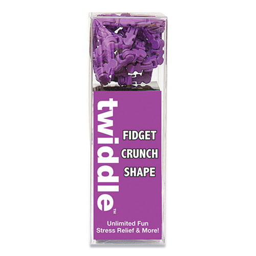 Zorbitz Twiddle Fidget Crunch Shape, Purple, Ages 5 and Up