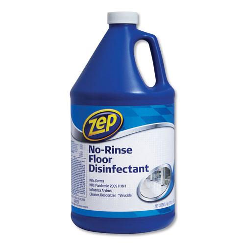 Zep Commercial® No-Rinse Floor Disinfectant, Pleasant Scent, 1 gal, 4/Carton