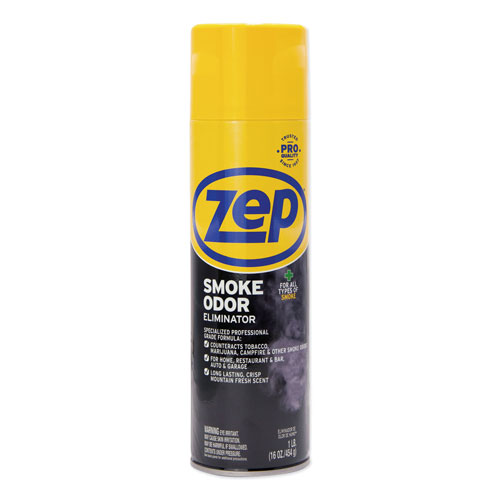 Zep Commercial® Smoke Odor Eliminator, Fresh Scent, 16 oz, Spray Can