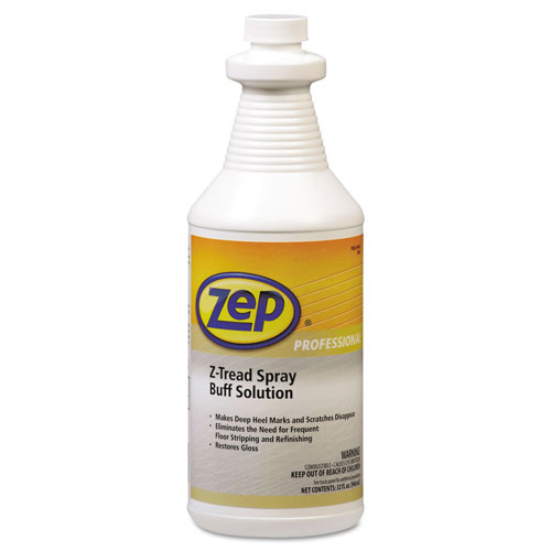 Zep Commercial® Z-Tread Buff-Solution Spray, Neutral, 1qt Bottle