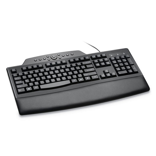 Acco Pro Fit Comfort Keyboard, Internet/Media Keys, Wired, Black