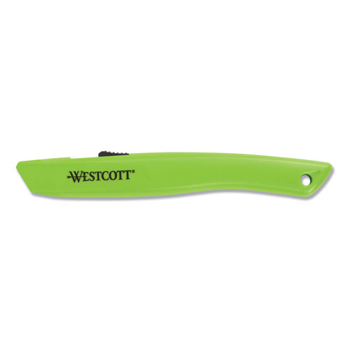 Acme Safety Ceramic Blade Box Cutter, 0.5" Blade, 6.15" Plastic Handle, Green