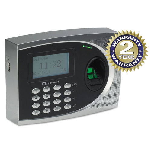 Acroprint Time Recorder timeQplus Biometric Time and Attendance System, Automated