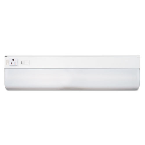 Advantus Under-Cabinet Fluorescent Fixture, Steel, 18.25"w x 4"d x 1.63"h, White