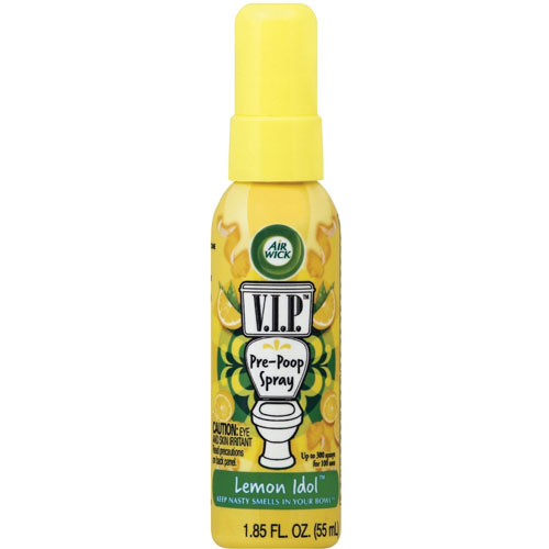Reckitt Benckiser - 96531 - V.I. Poo Pre-Poo Toilet Spray, Lemon Idol, 1.85  oz Spray Bottle, 6/Carton 