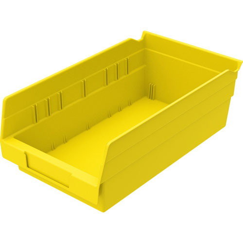 Akro-Mills Shelf Bin, 6 5/8"Wx11 5/8"Dx4"H, Yellow