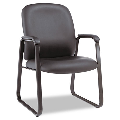 Alera Genaro High-Back Guest Chair, 24.60" x 24.80" x 36.61", Black Seat/Black Back, Black Base
