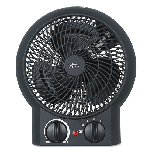 Alera Heater Fan, 8 1/4" x 4 3/8" x 9 3/8", Black