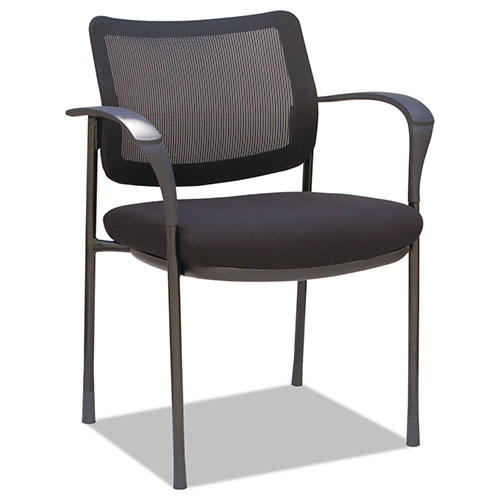 Alera IV Series Guest Chairs, 25.19'' x 23.62'' x 32.28'', Black Seat/Black Back, Black Base, 2/Carton