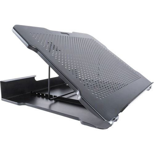 Allsop Metal Art Adjustable Laptop Stand with 7 positions - (32147) - 2.5", x 13.4" x 11.5" Depth - Metal - Black, Pearl