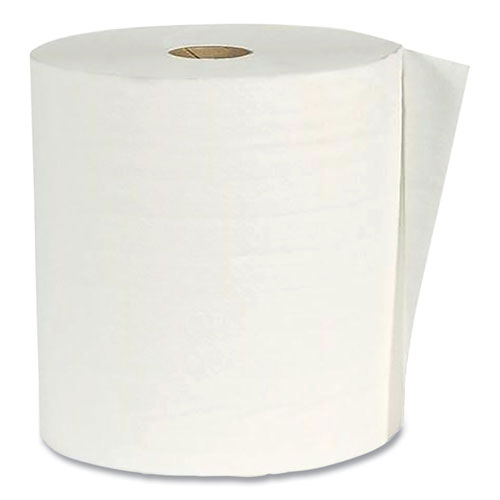 American Paper Converting Hardwound Paper Towel Roll, Virgin Paper, 1-Ply, 7.88" x 800 ft, White, 6/Carton