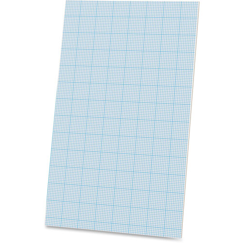 Ampad Cross Section Pads, Ruled 10x10 Sq/Inch, 40 sheets, 8-1/2"x14", White