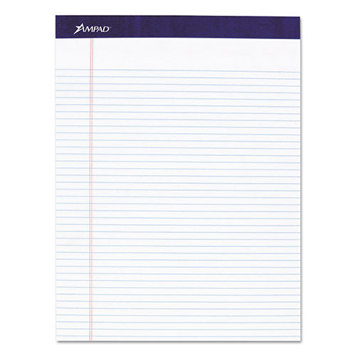 Ampad Legal Ruled Pads, Narrow Rule, 50 White 8.5 x 11.75 Sheets, 4/Pack