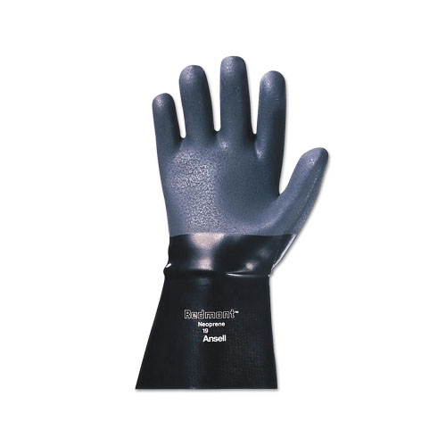 Ansell Redmont Gloves, Black, Size 10