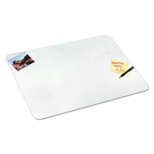 Artistic Office Products Eco-Clear Desk Pad with Antimicrobial Protection, 19 x 24, Clear Polyurethane