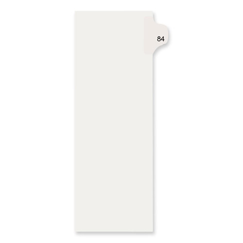 Avery Allstate Legal #84 Side Tab Dividers, White