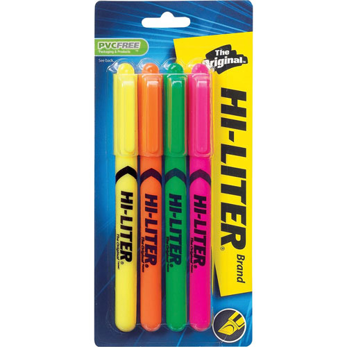 Avery Pen Highlighter, Chisel Tip, Fluorescent Yellow, Pack of 2