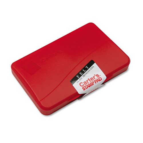 Avery Pre-Inked Felt Stamp Pad, 4.25 x 2.75, Red