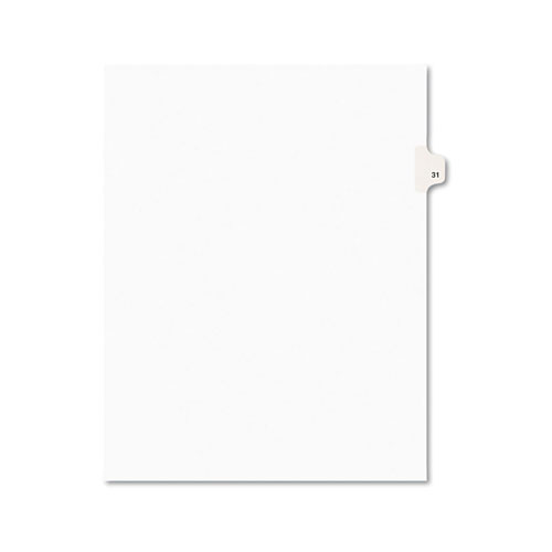 Avery Preprinted Legal Exhibit Side Tab Index Dividers, Avery Style, 10-Tab, 31, 11 x 8.5, White, 25/Pack