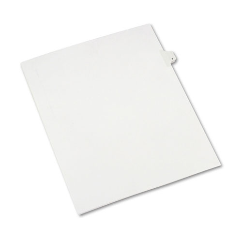 Avery Preprinted Legal Exhibit Side Tab Index Dividers, Allstate Style, 10-Tab, 7, 11 x 8.5, White, 25/Pack
